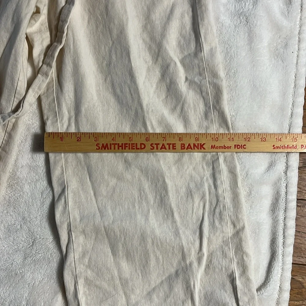 J Crew Cream Wide-Leg Pants with Drawstring - Picture 5 of 9